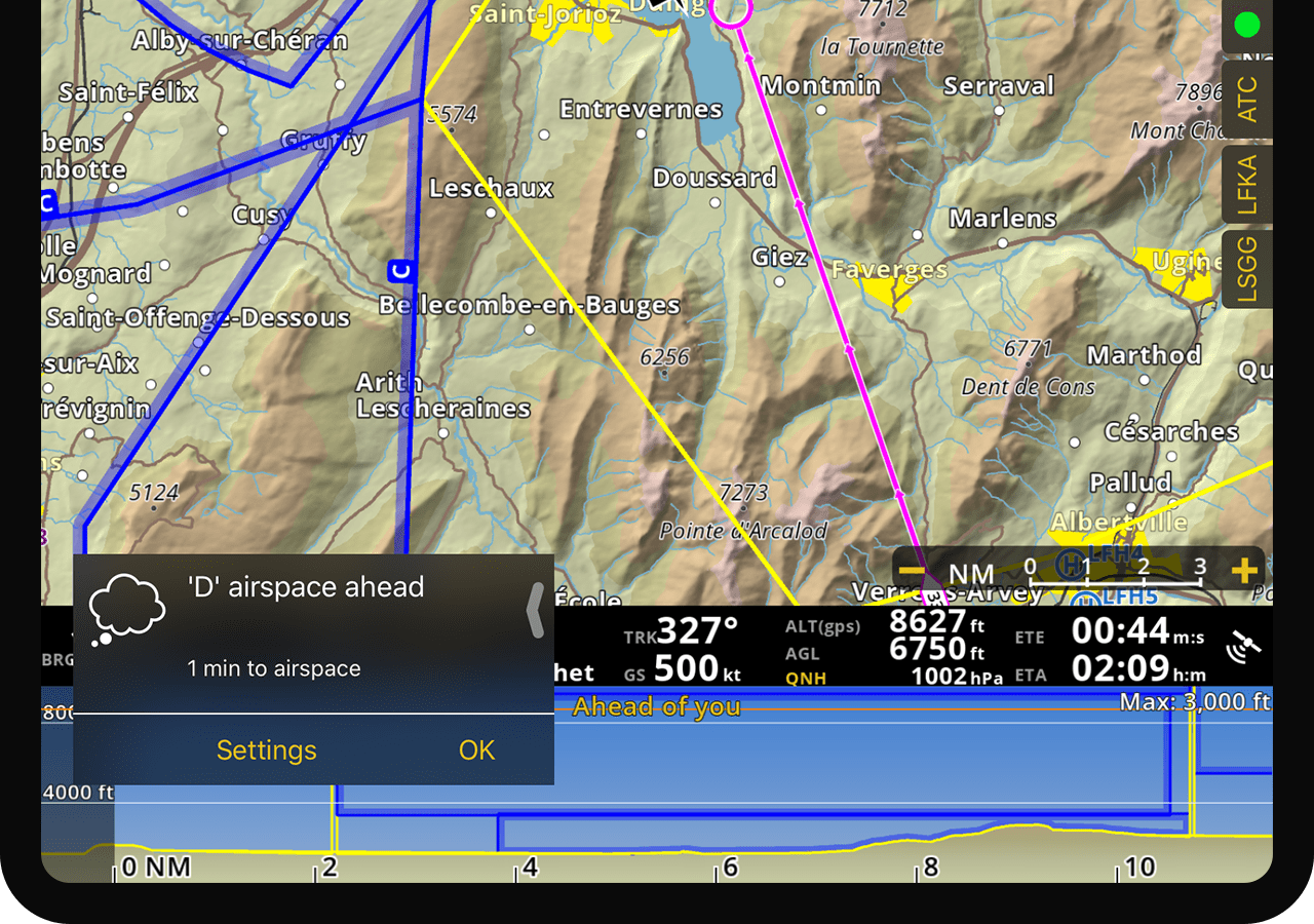 inflight alerts